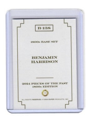2024 Pieces of the Past 1800s Edition Benjamin Harrison Red Rainbow /50
