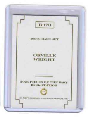 2024 Pieces of the Past 1800s Edition Orville Wright Red Rainbow /50 #B-173