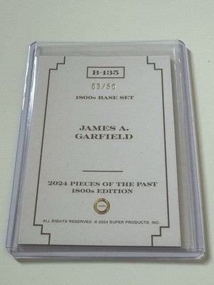 2024 Pieces of the Past 1800s Edition James A. Garfield B-135 #03/50