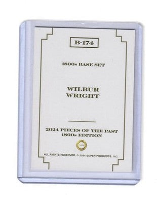 2024 Pieces of the Past 1800s Edition Wilbur Wright Gold Rainbow 03/10 #B-174