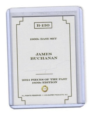 2024 Pieces of the Past 1800s Edition James Buchanan Red Rainbow /50 #B-130