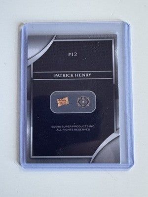 2025 Pieces of the Past Patrick Henry Crimson Base Trading Card #12