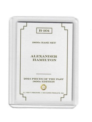 2024 Pieces of the Past 1800s Alexander Hamilton Red Rainbow 04/50 (1804) B-101