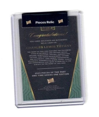 2023 Pieces of the Past One Time Series One Charles Lewis Tiffany Relic #OTSO-27