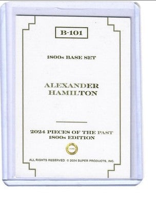 2024 Pieces of the Past 1800s Edition Alexander Hamilton Red Rainbow 01/50