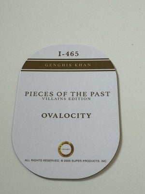 2025 Pieces of the Past Villains Edition Genghis Khan Ovalocity Die-Cut Insert