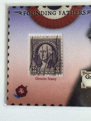 2025 Historic Autographs Founding Fathers George Washington Stamp Card FFS07 #50