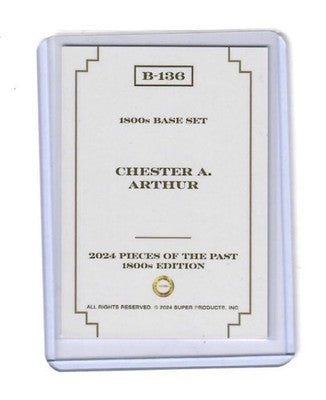 2024 Pieces of the Past 1800s Edition Chester A. Arthur Red Rainbow 18/50 #B-136
