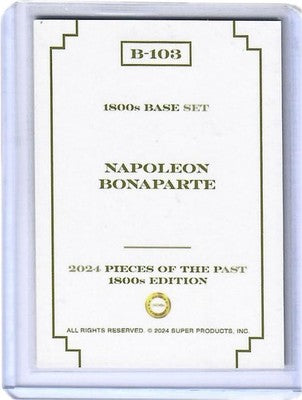 2024 Pieces of the Past 1800s Edition Napoleon Bonaparte Gold Rainbow /10