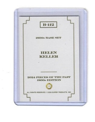 2024 Pieces of the Past 1800s Edition Helen Keller Red Rainbow /50 10/50 #B-112