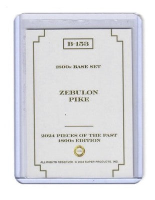2024 Pieces of the Past 1800s Edition Zebulon Pike Red Rainbow /50 #B-153