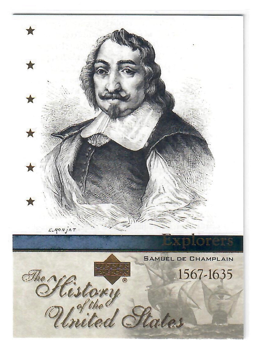 2004 Upper Deck The History of the United States Samuel de Champlain #EX3