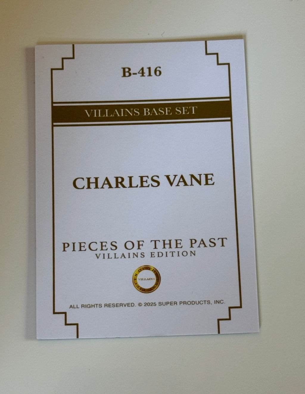 2025 Pieces of the Past Villains Edition Charles Vane #B-416