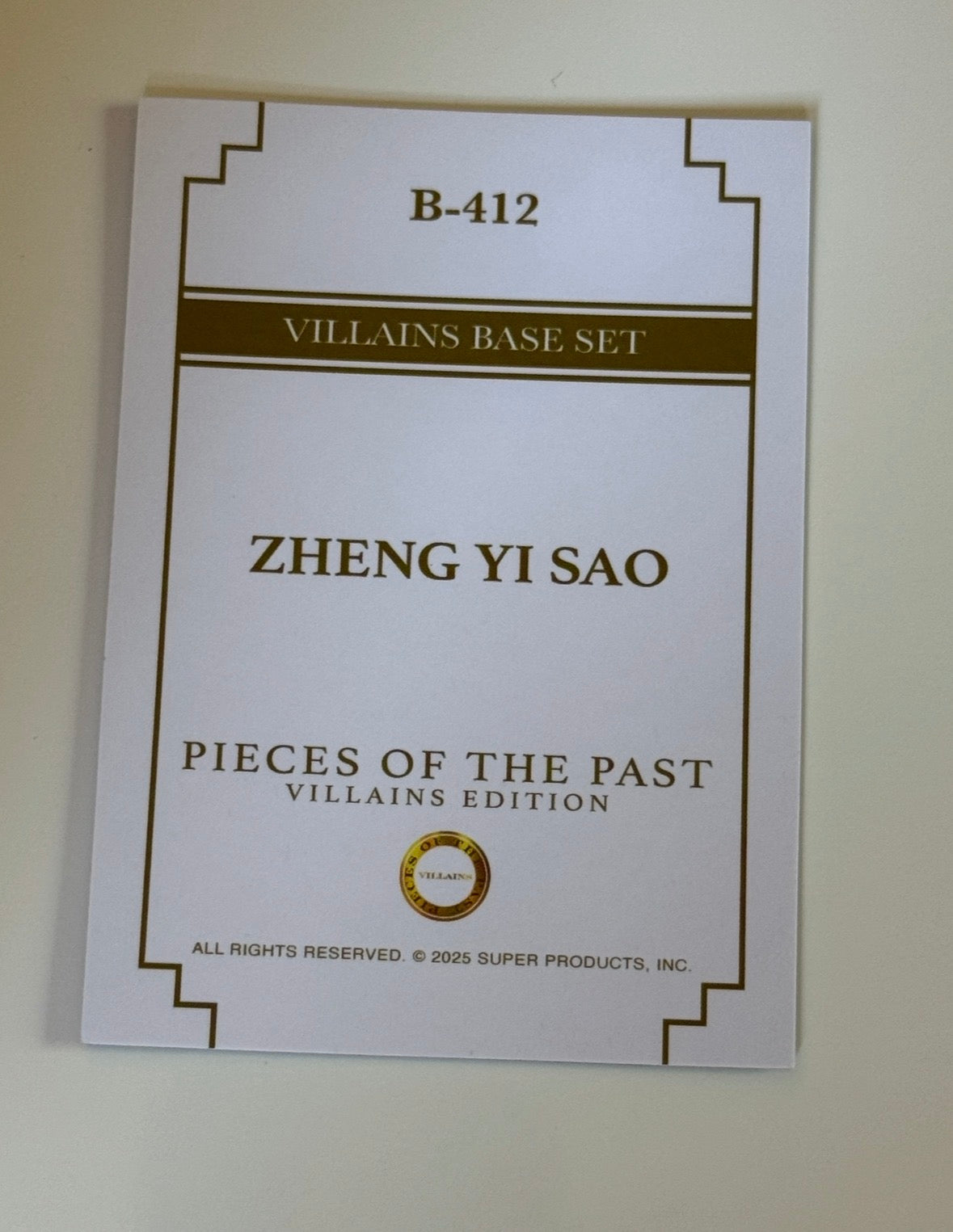 2025 Pieces of the Past Villains Edition #B-501 Zheng Yi Sao