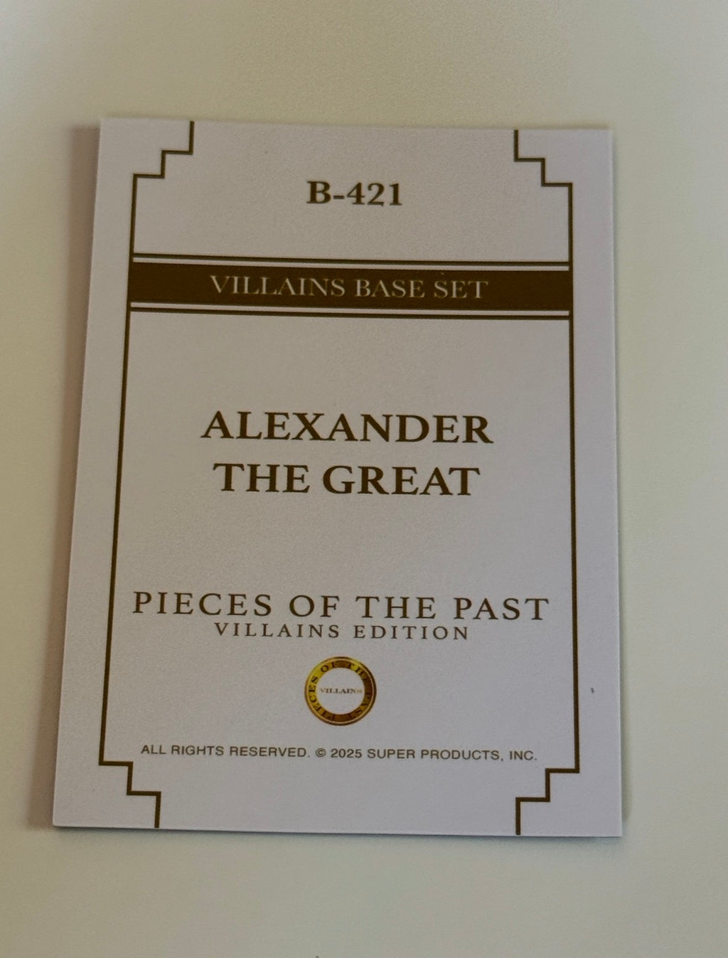 2025 Pieces of the Past Villains Edition Alexander The Great #B-421