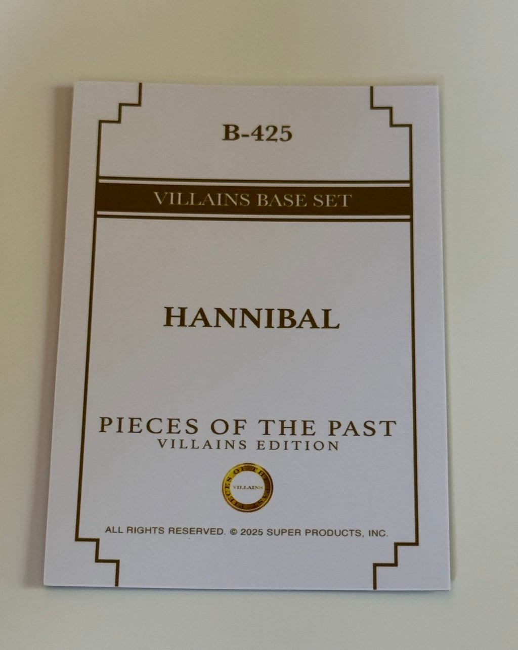 2025 Pieces of the Past Villains Edition Hannibal #B-425