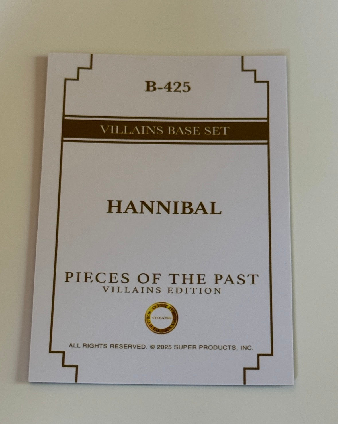2025 Pieces of the Past Villains Edition Hannibal #B-425