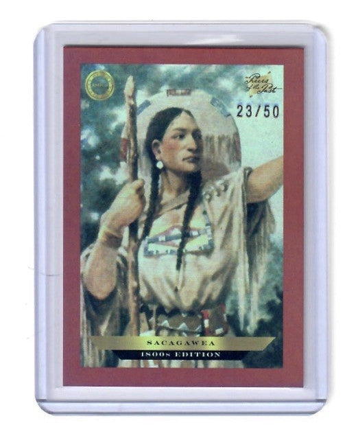 2024 Pieces of the Past 1800s Edition Sacagawea Red Rainbow 23/50 #B-156