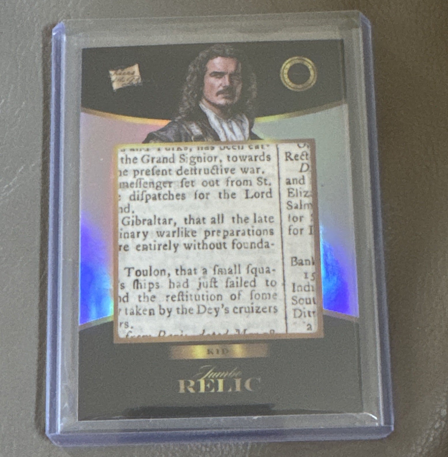 2025 Pieces of the Past Villains Edition Captain William Kidd Jumbo Relic #461