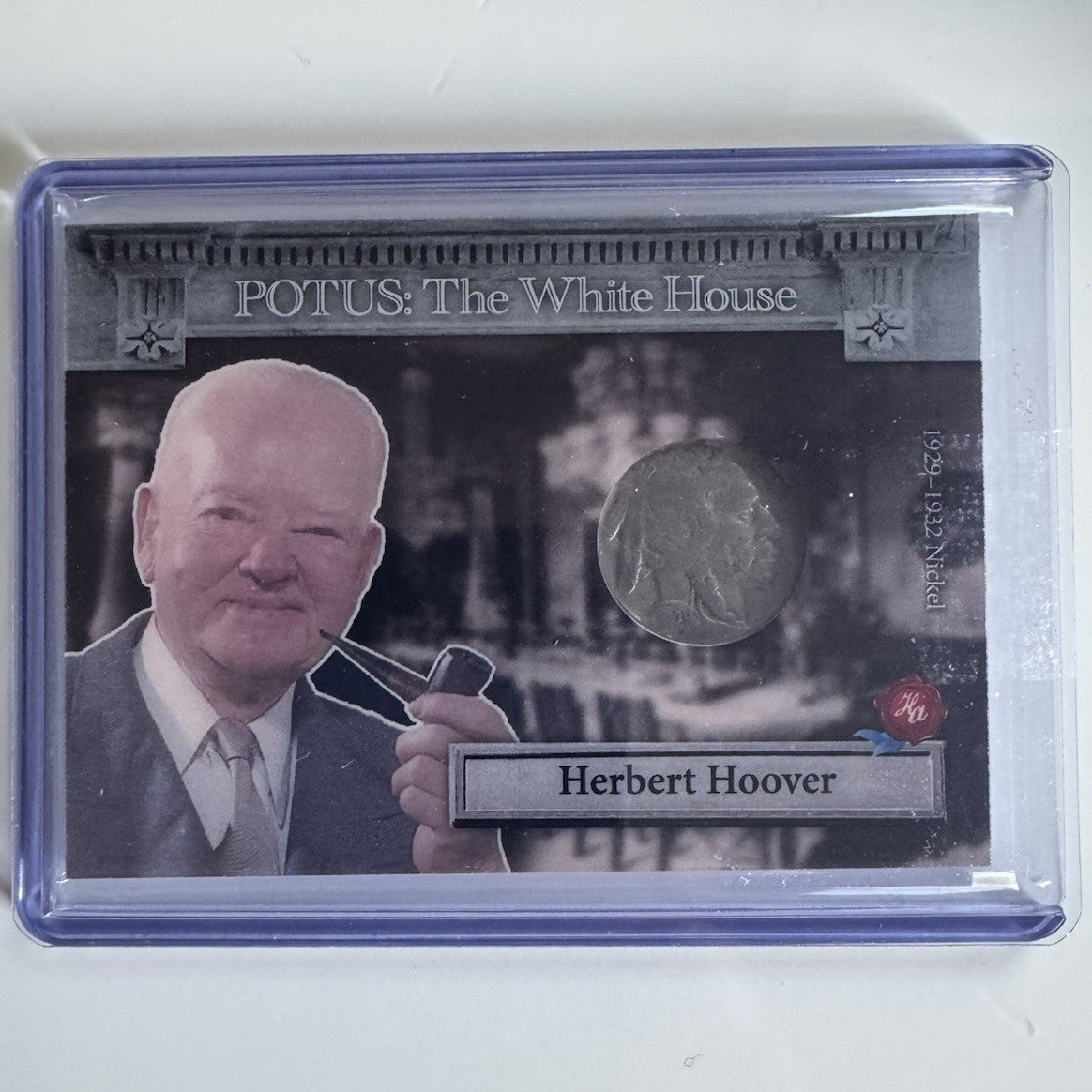 2025 Historic Autographs POTUS White House Herbert Hoover Nickel Coin Relic Card