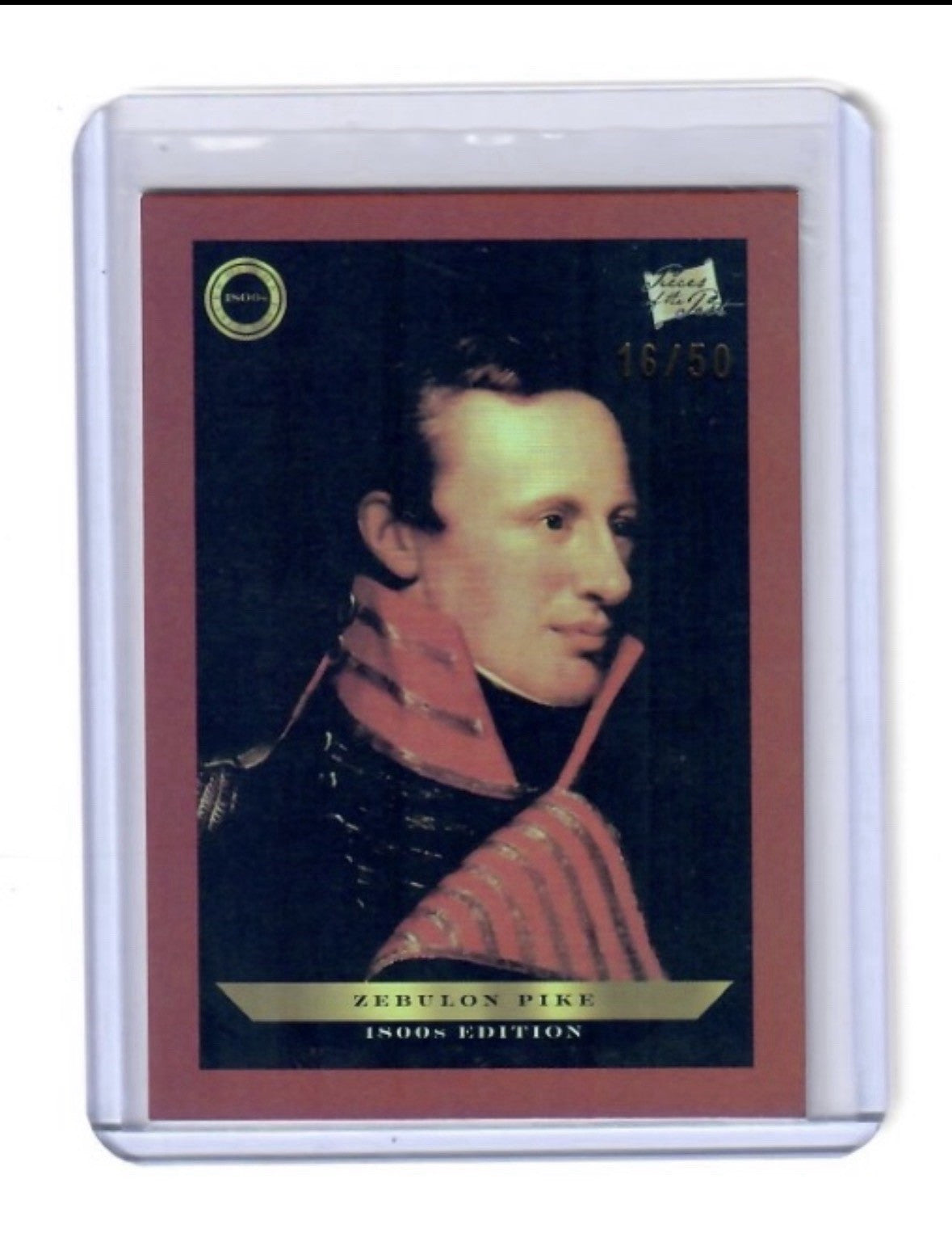2024 Pieces of the Past 1800s Edition Zebulon Pike Red Rainbow /50 #B-153