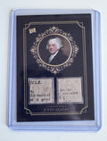 2024 Pieces of the Past John Adams Authentic Dual Newspaper Relic #DUAL-6A