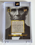 2025 Pieces of the Past Royalty Edition Abraham Lincoln Newspaper Relic #858