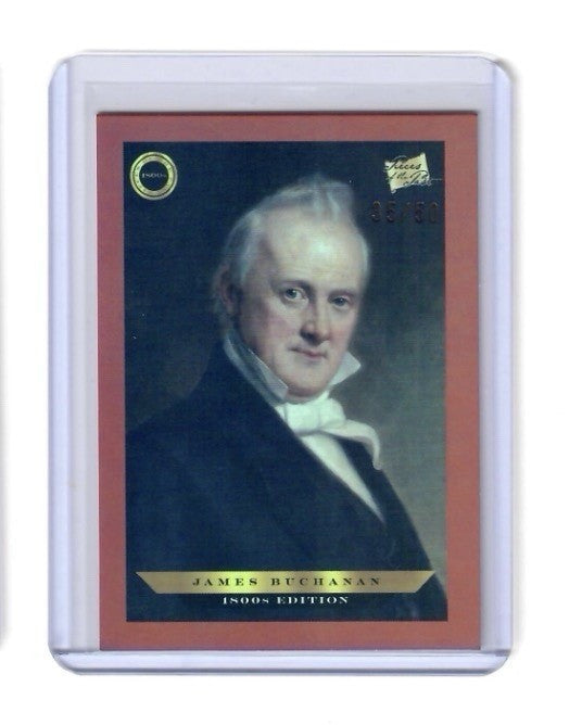 2024 Pieces of the Past 1800s Edition James Buchanan Red Rainbow /50 #B-130