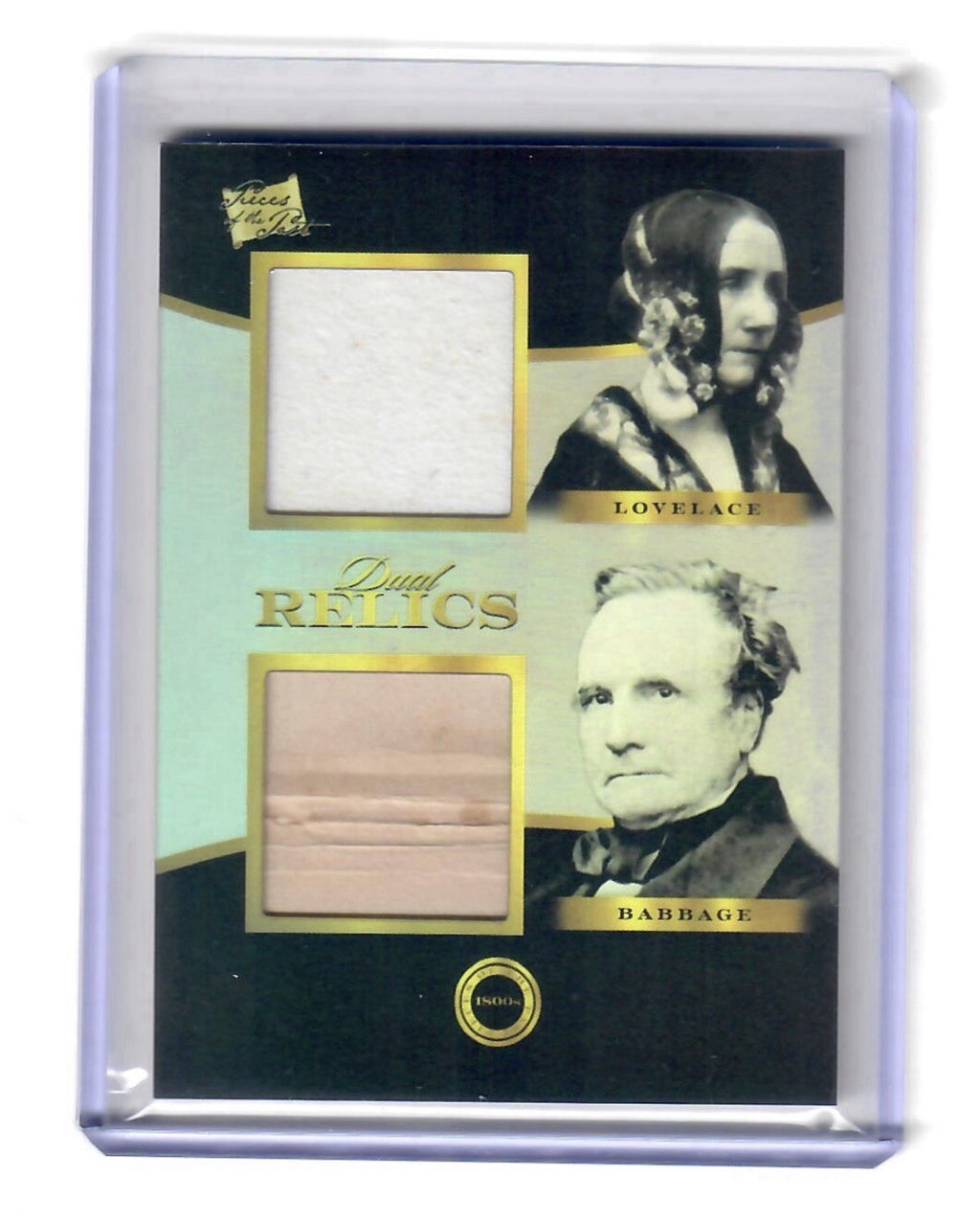 2024 Pieces of the Past 1800s Ada Lovelace Charles Babbage Dual Relic #174