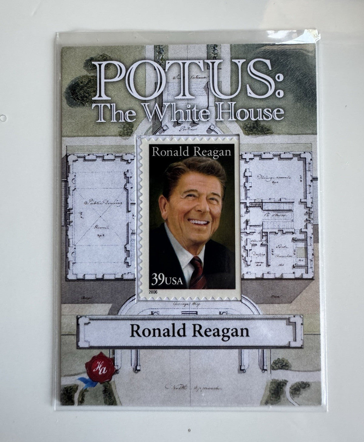 2025 Historic Autographs POTUS The White House Ronald Reagan Stamp Relic /40