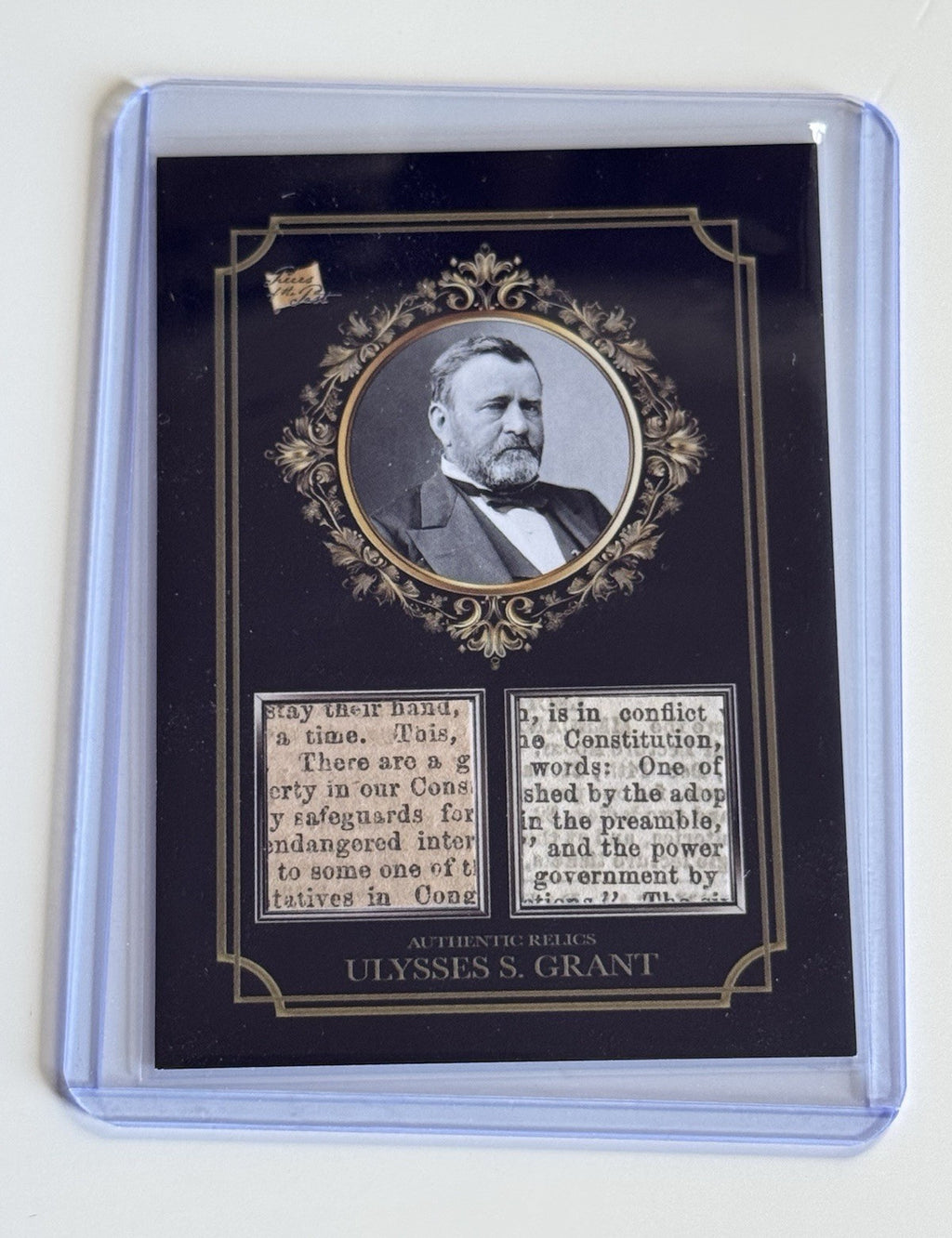 2024 Pieces of the Past Ulysses S. Grant Authentic Dual Newspaper Relic #DUAL-7B