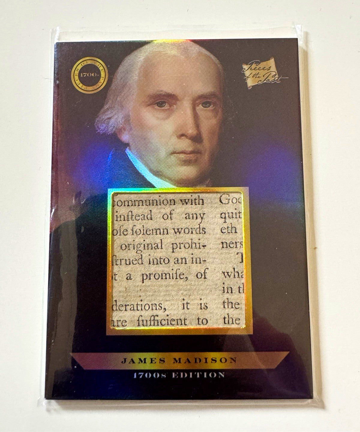2024 Pieces of the Past 1700s Edition James Madison Relic Card #236