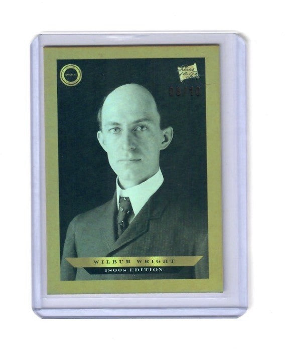 2024 Pieces of the Past 1800s Edition Wilbur Wright Gold Rainbow 03/10 #B-174