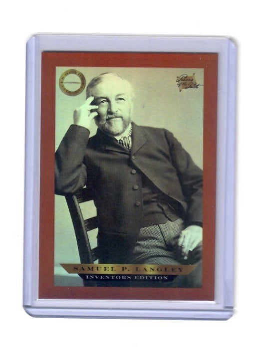 2025 Pieces of the Past Inventors Edition Samuel P. Langley Red Foil /50 09/50