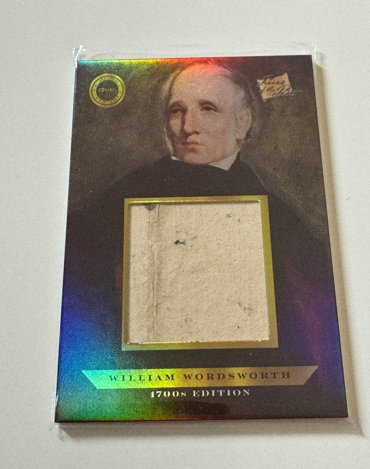 2024 Pieces of the Past 1700s Edition William Wordsworth Relic Insert #228
