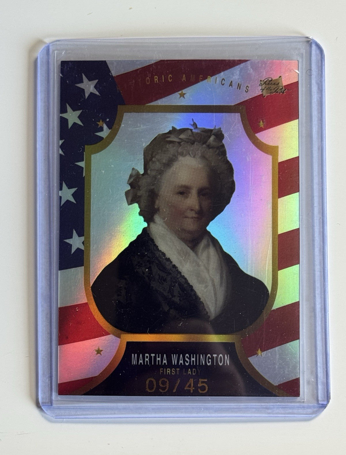 2023 Pieces of the Past Premium Martha Washington USA Flag Parallel 09/45