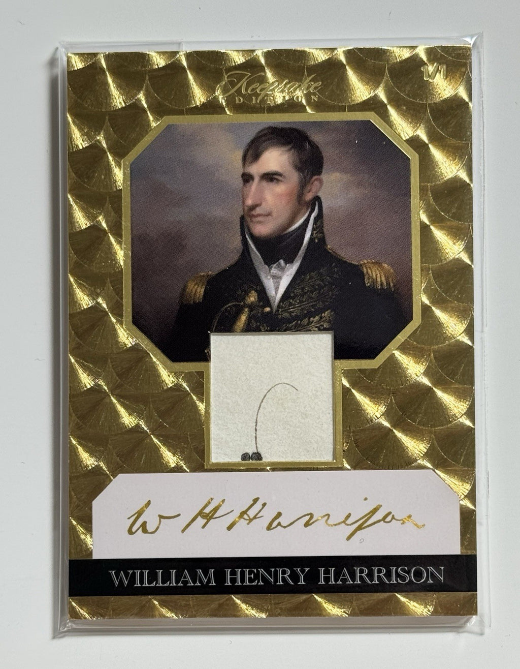 2023 Keepsake Edition William Henry Harrison 1/1 Handwritten Document Relic #110