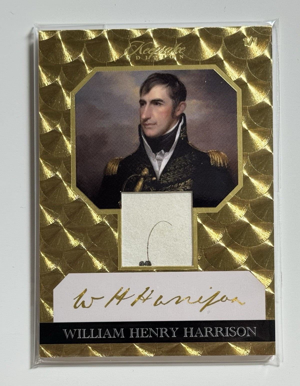 2023 Keepsake Edition William Henry Harrison 1/1 Handwritten Document Relic #110