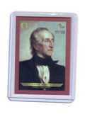 2024 Pieces of the Past 1800s Edition John Tyler Red Rainbow /50 11/50 #B-125