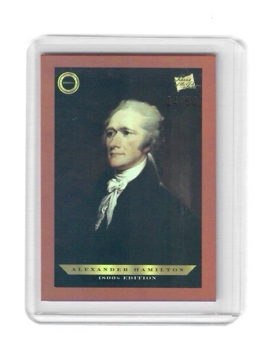 2024 Pieces of the Past 1800s Alexander Hamilton Red Rainbow 04/50 (1804) B-101