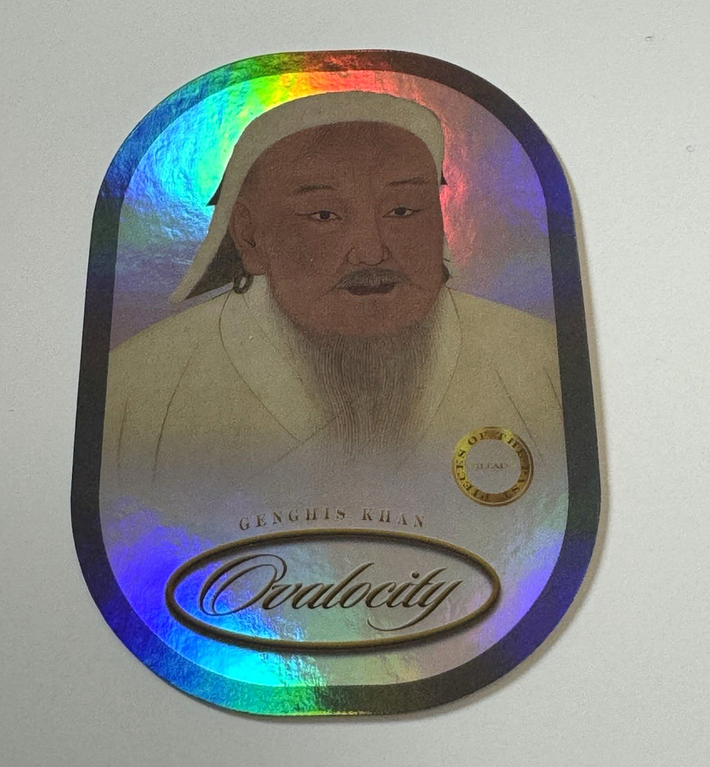 2025 Pieces of the Past Villains Edition Genghis Khan Ovalocity Die-Cut Insert