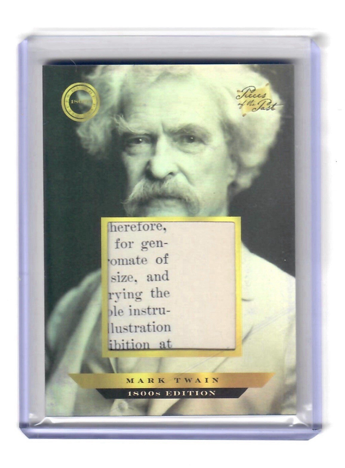 2024 Pieces of the Past 1800s Edition Mark Twain Authentic Relic #150