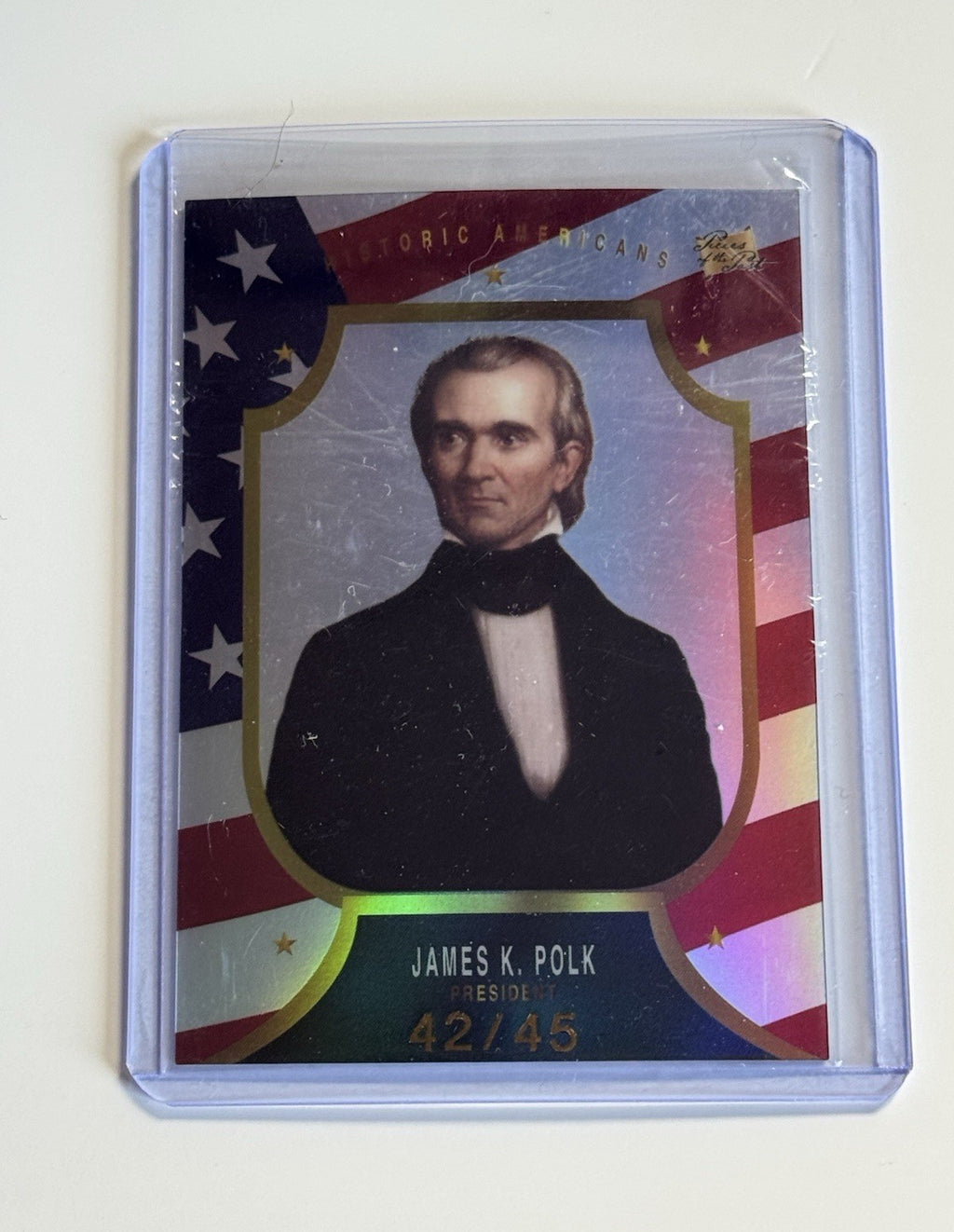 2023 Pieces of the Past Historical USA Flag Parallel James K. Polk 42/45