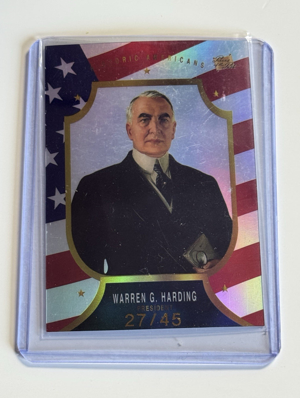 2023 Pieces of the Past Historical USA Flag Parallel Warren G. Harding 27/45