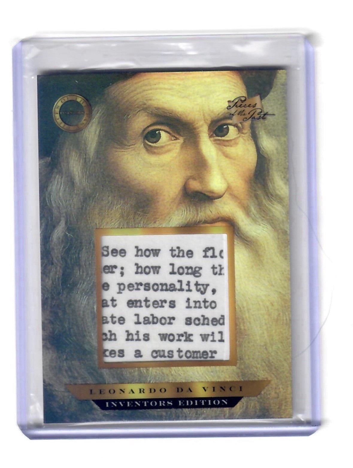2025 Pieces of the Past Inventors Edition Leonardo da Vinci Historic Relic #540